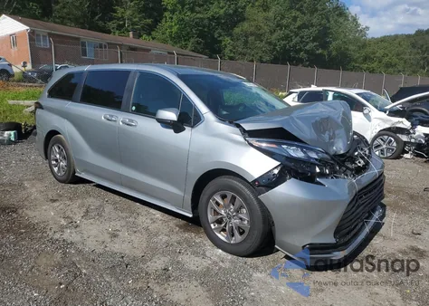 2025 Toyota Sienna Le z USA, uszkodzony, nr VIN 5TDKRKEC7SS226629